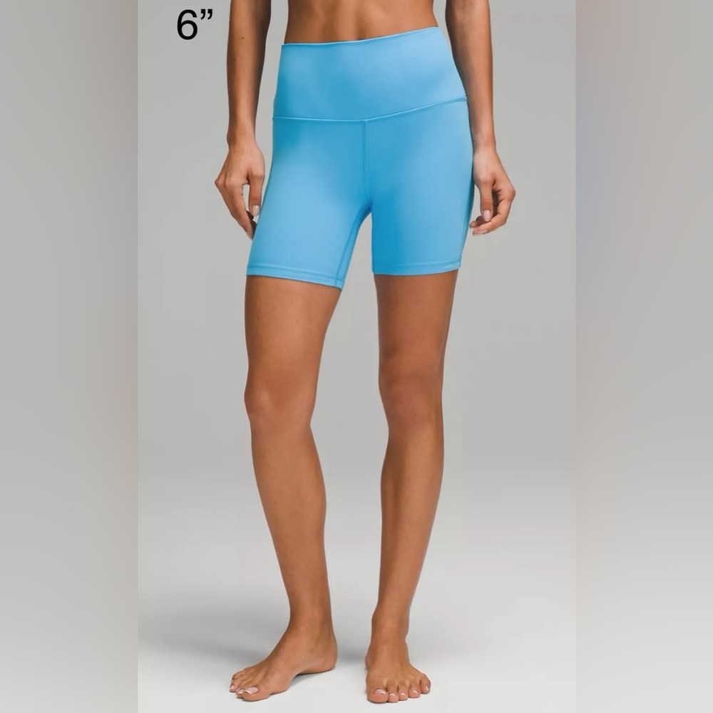 🆕Lululemon🍋Align High-Rise (double lined )Short 6” Colour Kayak Blue Light Sz 6